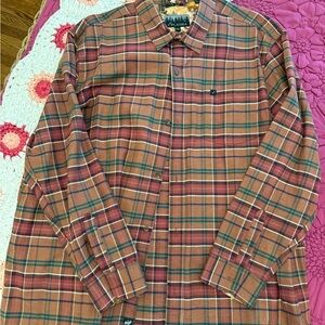 Plaid Button Down Shirt in Red and Green